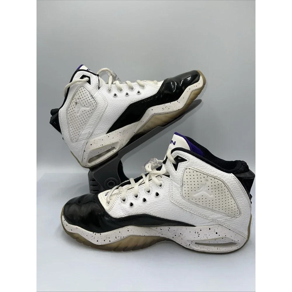 Nike‎ Air Jordan B'Loyal GS Sneakers Youth 6.5Y White Black Purple CK1425-115